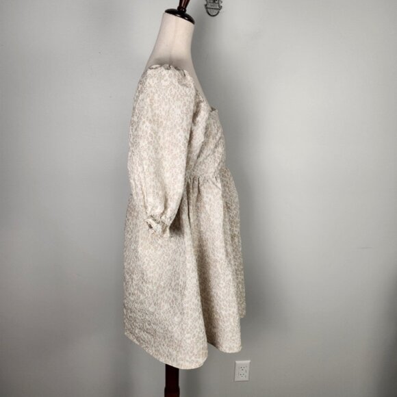 Mittoshop Floral Print Jacquard Cottagecore Boho Peasant Fairy Dress Size M #590 - Picture 6 of 12